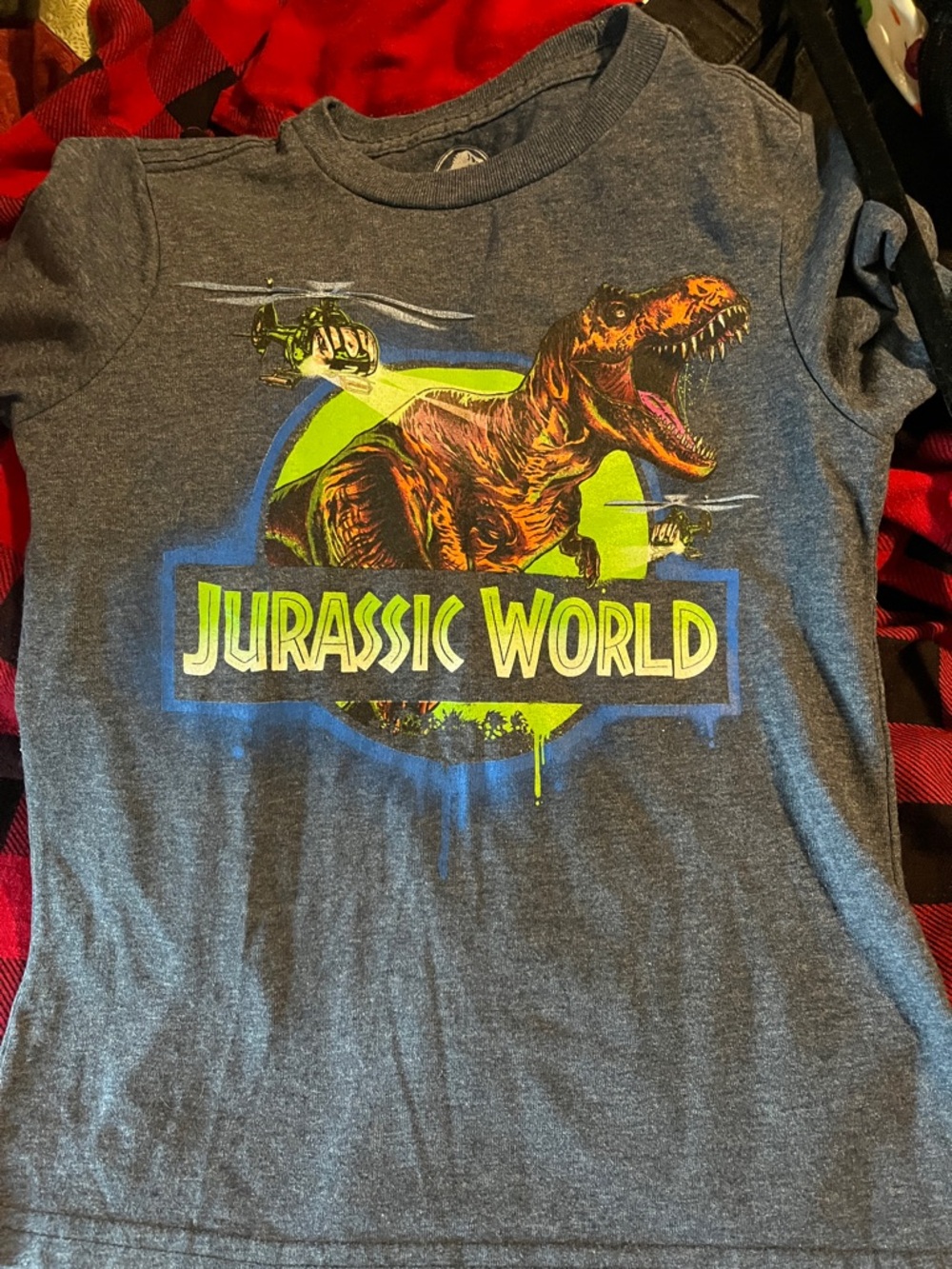Jurassic World Boys' Short Sleeve Tee - Gray